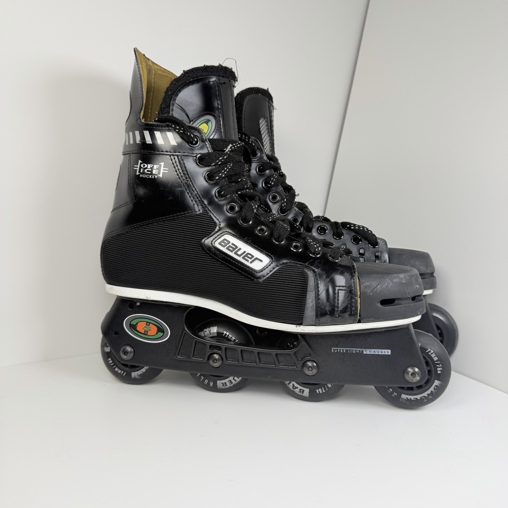 Bauer H5 Off Ice Hockey Inline Skates Men's Size 10 D Super Light Chassis